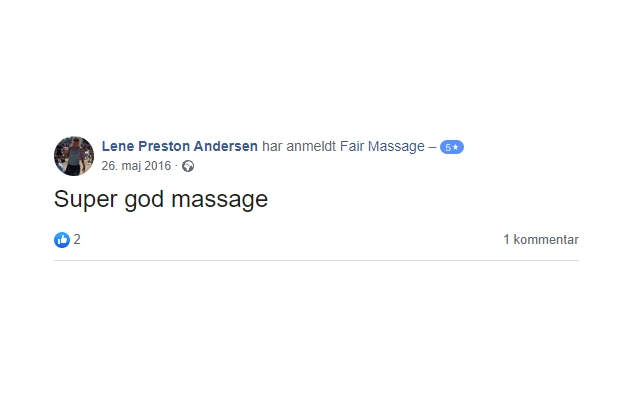 Anmeldelse af Fair Billig Massage Nyborg ved Jens Nielsen 13