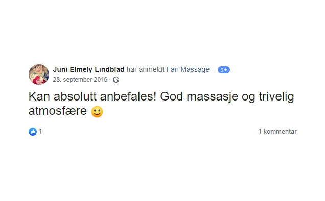 Anmeldelse af Fair Billig Massage Nyborg ved Jens Nielsen 15