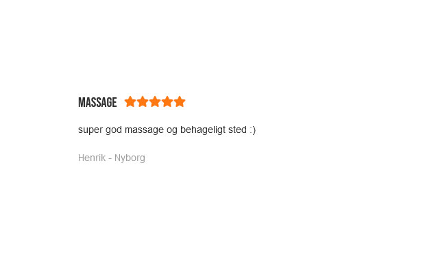 Anmeldelse af Fair Billig Massage Nyborg ved Jens Nielsen 17